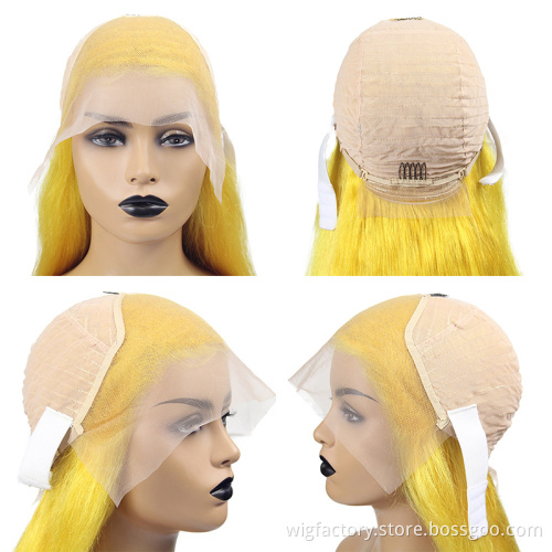 Cheap 100 hair human lace wig, cutile aligned 13*4 lace frontal wigs human hair from indian lace frontal wig for black women